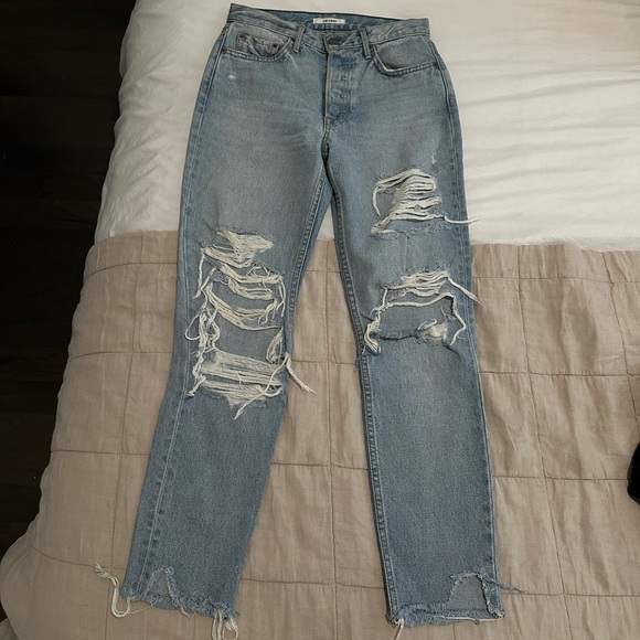 GRLFRND KAROLINA HIGH RISE DITRESSED SKINNY JEAN - Picture 2 of 6
